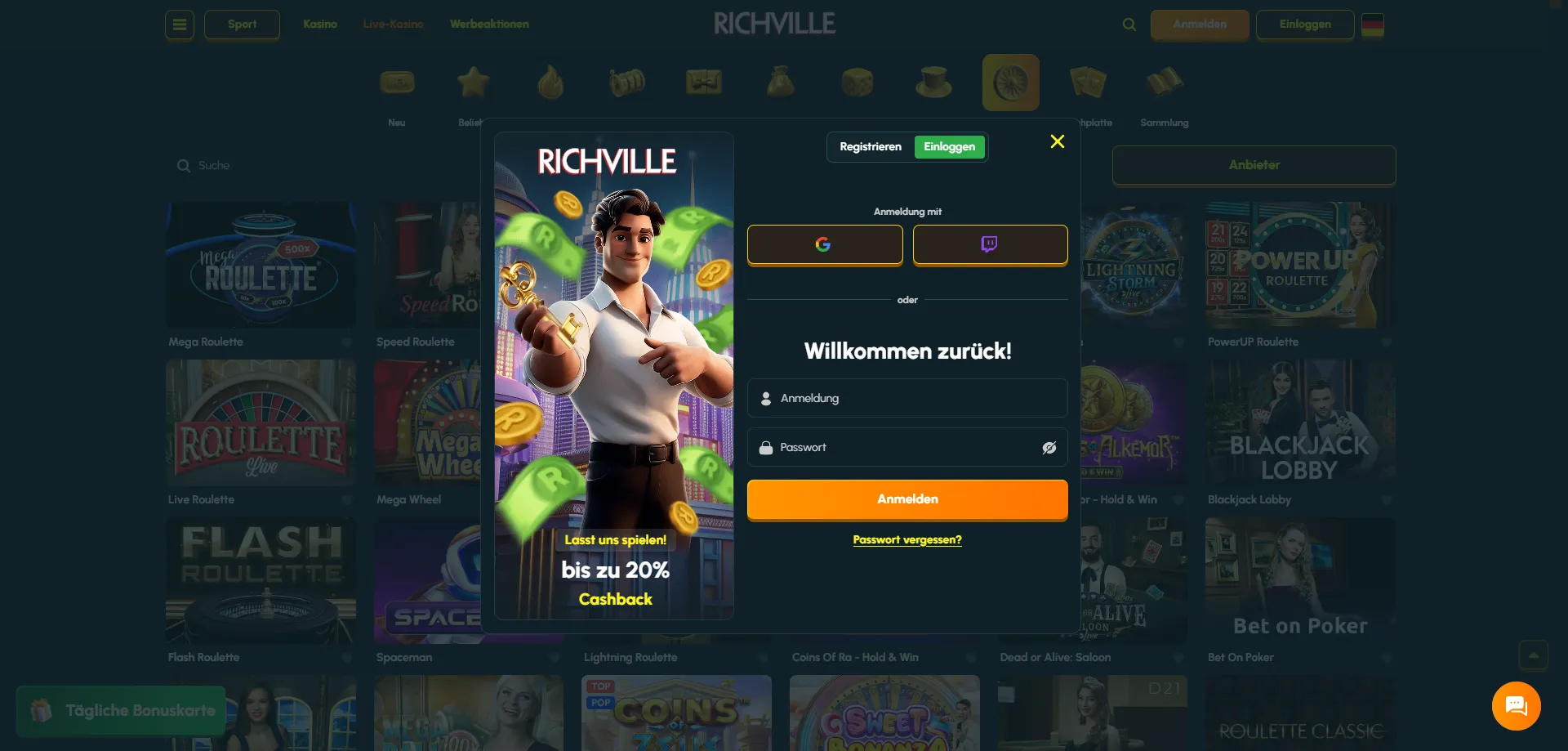 Richville Casino Kontoverifizierung – KYC Prozess für Österreich